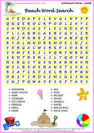 Word Search Beach Hard Version Pdf Penny Saving Mum Beach Words Kids Word Search Summer Words