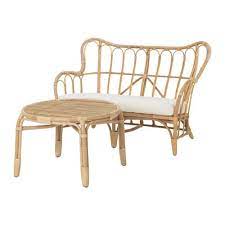 Ikea Mastholmen Conversation Set Outdoor Handmade By A Skilled Craftsman Furniture Made Of Natural Fiber I Affordable Furniture Rattan Chair Furnishings