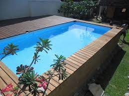 Pooldeck On Intex Above Ground Swimming Pool 24 X12 X52 Pools For Small Yards Best Above Ground Pool Above Ground Pool Landscaping
