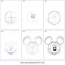 How To Draw Mickey Mouse Face From Mickey Mouse Clubhouse Printable Drawing Sheet By Drawingtutorials1 Mickey Mouse Drawings Minnie Mouse Drawing Mouse Drawing