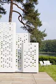 Moderner Sichtschutz Separo Metall Weiss Oder Grau Fur Garten Und Dachterrasse Anthrazit 108 X Sichtschutz Terrasse Glas Sichtschutz Sichtschutz Terrasse