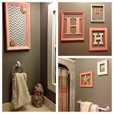 Pin By Kelly Heflin On Home Coral Bathroom Decor Pink Bathroom Decor Teal Bathroom Decor