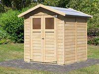 Karibu Holz Geratehaus Ostersund 3 Natur B X T 177 Cm X 181 Cm Karibu Gartenhaus Gartenhaus Gunstiges Gartenhaus