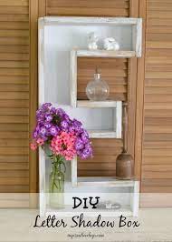 My Creative Days Diy Letters Shadow Box Diy Monogram