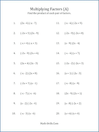 27 Factoring Polynomials Worksheet With Answers Algebra 2 Algebra Worksheets Algebra Equations Worksheets 9th Grade Math