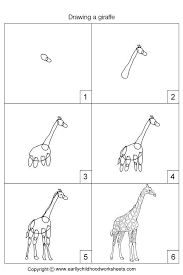 Drawing A Giraffe Dieren Tekenen