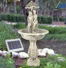 Springbrunnen Die Liebenden Solarbrunnen Solarbrunnen Garten Springbrunnen