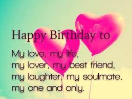 Happy Birthday To Love Of My Life Greeting Card For Your Him Her Boyfriend Or Girlfr Happy Birthday Love Quotes Birthday Wishes For Lover Happy Birthday Love