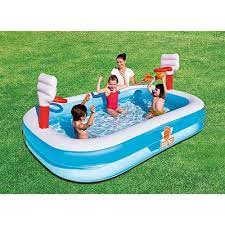 Foto 1 Piscina Inflavel Infantil Quadra De Basquete 636 Litros Bestway Piscinas Para Criancas Piscina Inflavel Piscina Para Criancas