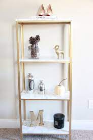 Gold And Marble Ikea Hyllis Hack Malia Lynn Blog Easy Diy Hacks Floating Shelves Diy Ikea Diy