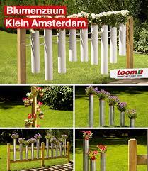 Blumenzaun Klein Amsterdam Zaun Garten Upcycling Blumen