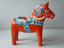 Xl Dalapferd Dalarna Pferd Orange 42 Cm Gross Olsson Schweden Akta Hemslojd 70er Dalapferd Dalarna Pferd Schweden