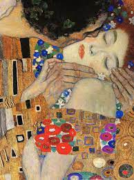 Gustav Klimt The Kiss Detail 1907 08 Oil And Gold Leaf On Canvas Klimt Art Klimt Gustav Klimt