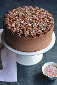 Yellow Cake With Chocolate Frosting Recipe Chocolate Cake Designs Simple Cake Designs Easy Cake Decorating