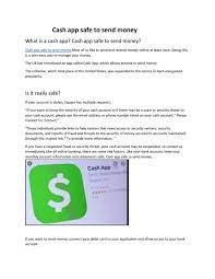 I have used the app for two years or so and numerous transactions with no problem whatsoever. Cash App Safe To Use By Asif Javed Issuu