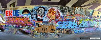 Leeside Skatepark Panorama Skate Park Panorama Painting