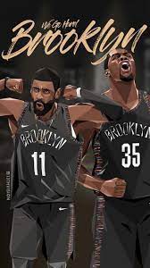 Kyrie irving is one of the most popular players in the nba! Kd Kyrie Brooklyn Nets Wallpaper Nba Basketball Mvp Basketball Nba Pictures