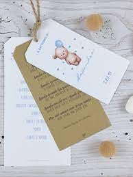 3 Biglietti Segnaposto Battesimo Ringraziamento Con Frase Menu Tema Orsetto Allestimento Tavola Battesimo Place Card Holders Invitation Cards Invitations