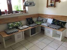 Eckbank Mit Ikea Kallax Gebaut Schlafzimmerbank Mit Stauraum Eckbank Kuche Kleine Wohnung Kuche