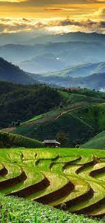 Great Rice Field Banaue Rice Terraces Philippines Built Over 500 Years Ago By The Ifugao The Banaue Rice Te Beautiful Places To Travel Landscape Field Paint