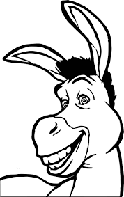 Shrek Donkey Face Coloring Page Donkey Drawing Cartoon Drawings Shrek Donkey