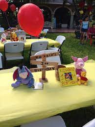 Winnie The Pooh Table Centerpieces Winnie The Pooh Birthday Boy Birthday Party Themes Boy Birthday Parties