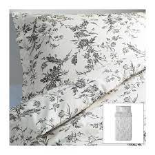 Alvine Kvist Bettwascheset 2 Teilig Weiss Grau 150x200 50x60 Cm Ikea Osterreich Ikea Bett Ikea Bettbezug Ikea Bettwasche