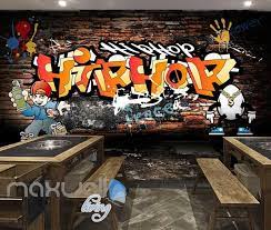 Hiphop Wall Art Graffiti Cool Art Wall Murals Wallpaper Decals Prints Decor Idcwp Jb 000054 Mural Wallpaper Wall Murals Print Decals
