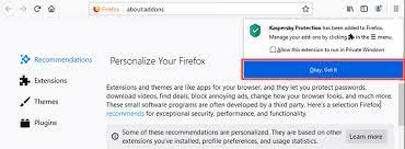 How To Enable The Kaspersky Protection Extension In Google Chrome Mozilla Firefox And Microsoft Edge Based On Chromium