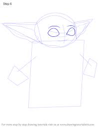 Learn How To Draw A Baby Yoda Star Wars Step By Step Drawing Tutorials Drawings Drawing Tutorial Draw