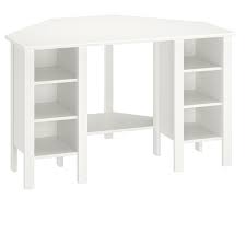 Brusali Corner Desk White 120x73 Cm Ikea Eckschreibtisch Weiss Eckschreibtisch Schreibtisch Weiss