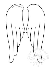 They are immortal creatures of absolute purity. Printable Angel Wings Template Coloring Page Diy Angel Wings Angel Coloring Pages Diy Wings