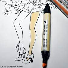 How To Color Skin Hair With Alcohol Based Markers Markers Alcohol Markers Skin Color