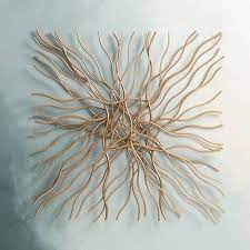 Albright Gold Metal 39 3 4 X 40 Wall Art 9t854 Lamps Plus In 2021 Large Abstract Wall Art Metal Wall Art Metal Tree Wall Art