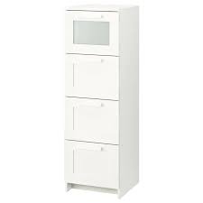 Brimnes Kommode Mit 4 Schubladen Weiss Frostglas Ikea Locker Storage Home Decor Home