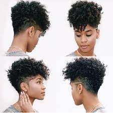 Pourtant il existe des tonnes de manières de se coiffer. 30 Coiffures Sur Cheveux Afro Courts Nybeauty Care Tapered Hair Short Natural Hair Styles Curly Hair Styles