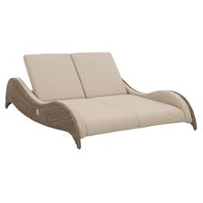 Doppelliege Garten Domus Ventures Luxor Rattan Grau Bootslededer In 2020 Furniture Chaise Lounge Lounge