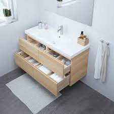 Godmorgon Odensvik Waschbeckenschr 4 Schubl Eicheneff Wlas Dalskar Mischbatterie 123x49x64 Cm Hier Bestellen Ikea Deutschland Ikea Godmorgon Waschbeckenschrank Badezimmerwaschtisch