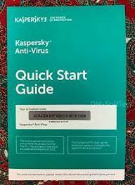 Kaspersky Anti Virus 2019 2020 5 Pc Not 3 Pc Key Card Exp Date 03 01 2021 Ebay