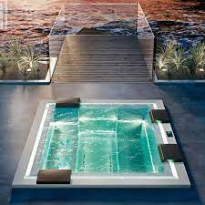 Badepool Zen 280x235 Mit Ghost System Und Beleuchtung Mini Pool Whirlpool Garten Whirlpool Im Freien