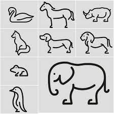 Fab Graphic Design Simple And Effective Animal Pictograms Www Fabartdiy Com Like Easy Elephant Drawing Easy Animal Drawings Easy Drawings In this huge video tutorial series you will learn how animator and illustrator, paris christou, uses basic shapes to construct dozens of animals!