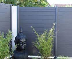 Hauffenweise Sichtschutz System Wpc Zaunfeld Set Anthrazit Von Traumgarten Wunderschoner Pflegeleichter Sicht Privacy Plants Privacy Screen Evergreen Plants