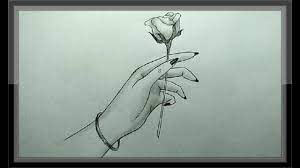Cool Easy Pencil Drawing How To Draw A Rose Flower Youtube I'm sure you will be thrilled to see realistic flower drawings on a large canvas. cool easy pencil drawing how to draw a rose flower