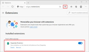 How To Enable The Kaspersky Protection Extension In Google Chrome Mozilla Firefox And Microsoft Edge Based On Chromium