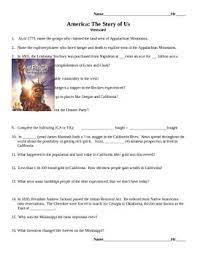 America The Story Of Us Episode 3 Westward Video Guide Westward America This Or That Questions