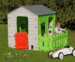 Kinderspielhaus Farm Fun Mit Kleinem Garten Spielhaus Kinder Kunststoff Aussere Garten Kinderspielhaus Kleiner Garten Kinderspielhaus Garten