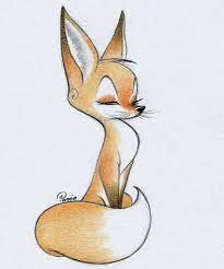 Cute Fox Pencil Drawings Of Animals Cute Drawings Animal Sketches Easy