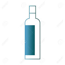 Alcohol Drink Liquor Bottle Image Vector Illustration Gradient Color Design Sponsored Bottle Image Liquor Alcohol Drink With Images Pattern Drawing