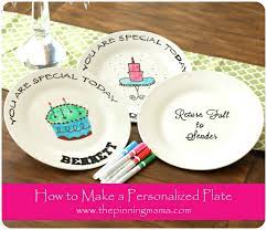 Diy How To Make A Personalized Plate Birthday Plates Diy Personalized Birthday Plate Birthday Plate