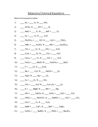 Download Balancing Equations 02 Chemical Equation Chemistry Worksheets Balancing Equations